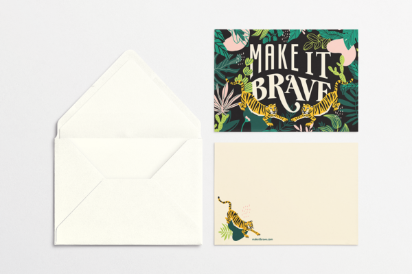 Make it Brave notecard set